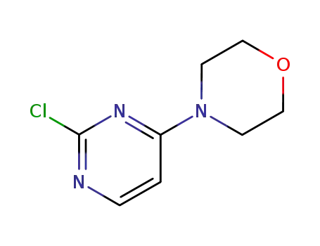 Molecular Structure of 62968-37-0 (4-(2-Chloro-4-pyrimidinyl)morpholine)