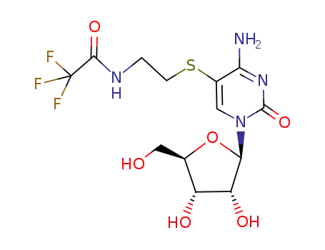 N-{2-[4-Amino-1-((2R,3R,4S,5R)-3,4-dihydroxy-5-hydroxymethyl-tetrahydro-furan-2-yl)-2-oxo-1,2-dihydro-pyrimidin-5-ylsulfanyl]-ethyl}-2,2,2-trifluoro-acetamide