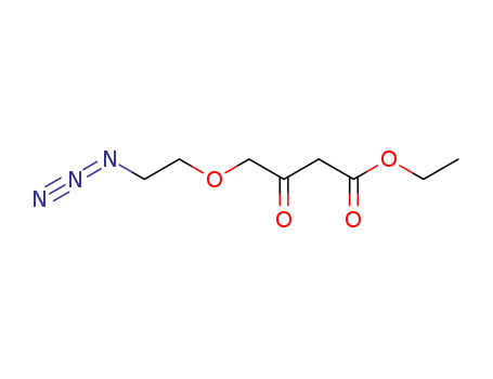 Molecular Structure of 88150-45-2 (ETHYL (2-AZIDOETHOXY)ACETOACETATE)
