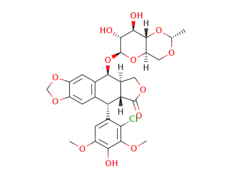 Molecular Structure of 138261-30-0 (2'-chloroetoposide)