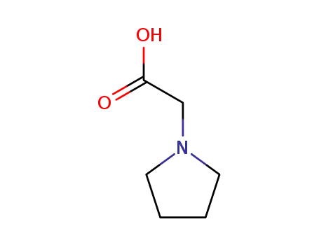 Molecular Structure of 37386-15-5 (PYRROLIDIN-1-YL-ACETIC ACID)