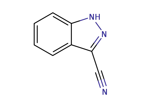 Molecular Structure of 50264-88-5 (1H-Indazole-3-carbonitrile)