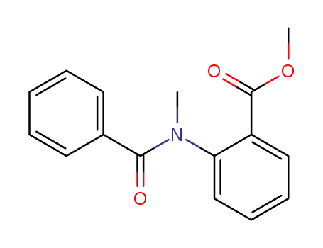 Molecular Structure of 75541-61-6 (methyl 2-[benzoyl(methyl)amino]benzoate)