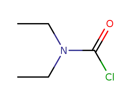 Molecular Structure of 88-10-8 (Diethylcarbamyl chloride)
