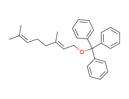 Molecular Structure of 92464-82-9 (Benzene, 1,1',1''-[[(3,7-dimethyl-2,6-octadienyl)oxy]methylidyne]tris-,
(E)-)