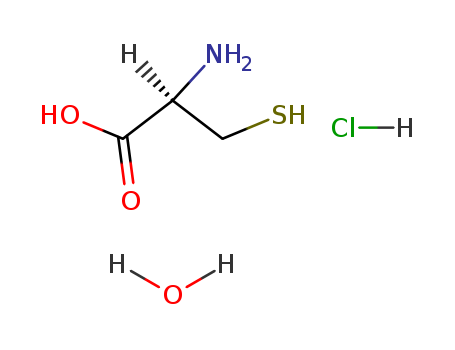 7048-04-6,L-Cysteine hydrochloride monohydrate,Cysteine,hydrochloride, monohydrate, L- (8CI);L-Cysteine, hydrochloride, monohydrate(9CI);