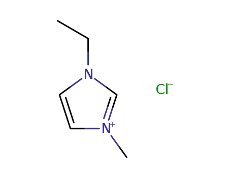 Molecular Structure of 65039-09-0 (1-Ethyl-3-methylimidazolium chloride)