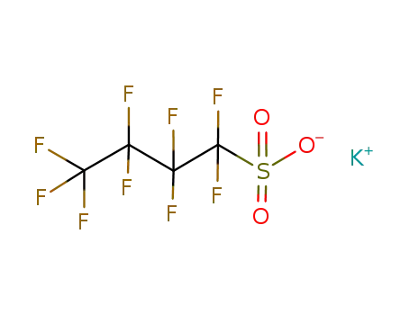 Molecular Structure of 29420-49-3 (1-Butanesulfonic acid, 1,1,2,2,3,3,4,4,4-nonafluoro-, potassium salt)