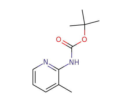 Molecular Structure of 138343-75-6 (2-(BOC-AMINO)-3-METHYLPYRIDINE)