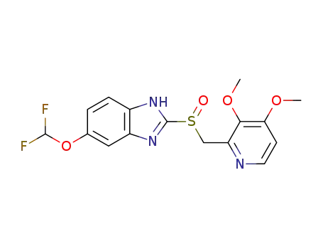 5-(difluoromethoxy)-2-[[(3,4-dimethoxy-2-pyridyl)methyl]sulfinyl]-1H-benzimidazole