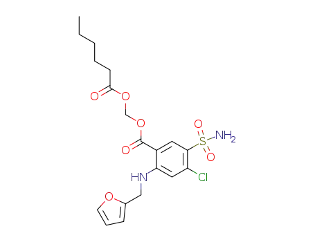 hexanoyloxymethyl 4-chloro-N-furfuryl-5-sulfamoylanthranilate