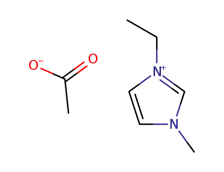 Molecular Structure of 143314-17-4 (1-Ethyl-3-methylimidazolium acetate)