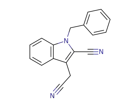 1-benzyl-2-cyano-3-indoleacetonitrile
