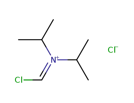 Molecular Structure of 54485-04-0 (2-Propanaminium, N-(chloromethylene)-N-(1-methylethyl)-, chloride)
