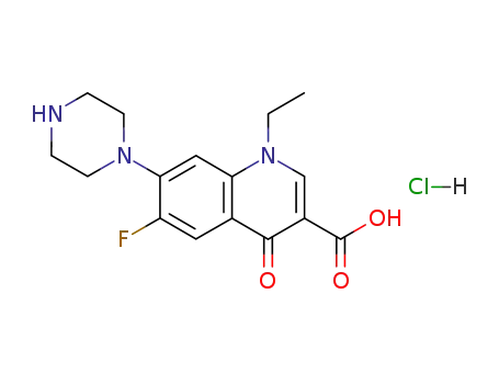 Molecular Structure of 68077-27-0 (Norfloxacinehydrochloride)