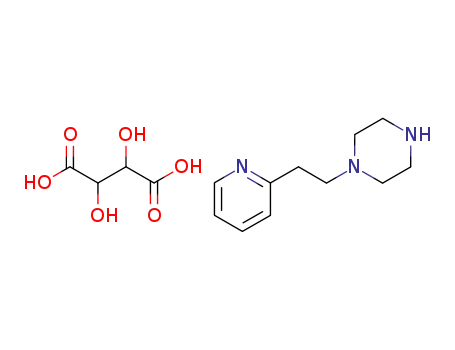 1-<2-(2-pyridyl)ethyl>piperazine DL-tartrate
