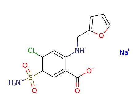 Benzoic acid, 5-(aminosulfonyl)-4-chloro-2-[(2-furanylmethyl)amino]-, monosodium salt