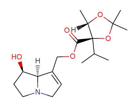 (4R,5S)-4-Isopropyl-2,2,5-trimethyl-[1,3]dioxolane-4-carboxylic acid (7R,7aR)-7-hydroxy-5,6,7,7a-tetrahydro-3H-pyrrolizin-1-ylmethyl ester