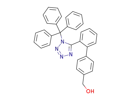 Molecular Structure of 154709-18-9 (5-[4’-Hydroxymethyl-(1,1’-biphenyl)-2-yl]-1-triphenylmethyltetrazole)