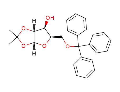 Molecular Structure of 20590-53-8 (1,2-O-ISOPROPYLIDENE-5-O-TRIPHENYLMETHYL-ALPHA-D-XYLOFURANOSIDE)