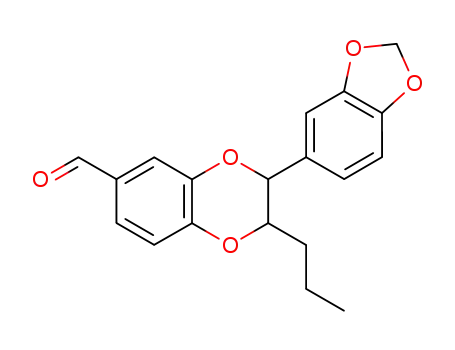 (+/-)-(2R*,3R*/S*)-2-Propyl-3-(3,4-methylenedioxyphenyl)-1,4-benzodioxan-6-carbaldehyde