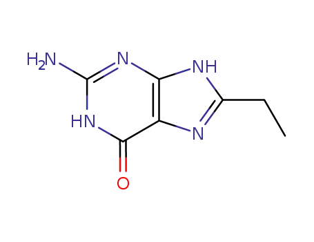 Molecular Structure of 113193-97-8 (8-ETHYLGUANINE)