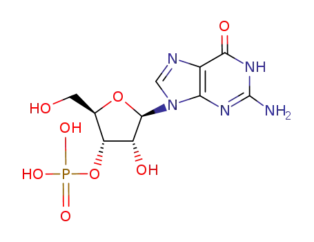 Molecular Structure of 117-68-0 (guanosine 3'-(dihydrogen phosphate))
