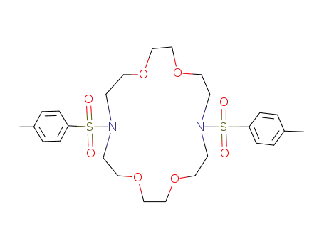 Molecular Structure of 52601-78-2 (7,16-bis[(4-Methylphenyl)sulfonyl]-1,4,10,13-tetraoxa-7,16-diazacyclooctadecane)