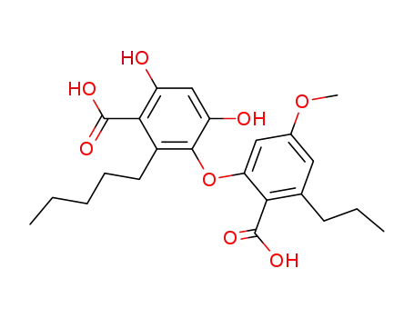 2-(5'-carboxy-2',4'-dihydro-6'-pentylphenoxy)-4-methoxy-6-propylbenzoic acid