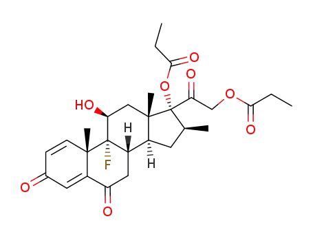 9α-fluoro-11β,17α,21-trihydroxy-16β-methyl-1,4-pregnadiene-3,6,20-trione 17,21-dipropionate