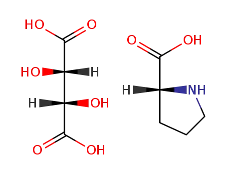 (2S,3S)-2,3-Dihydroxy-succinic acid; compound with (R)-pyrrolidine-2-carboxylic acid
