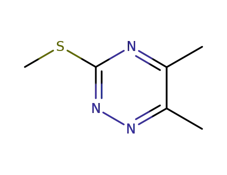 Molecular Structure of 7275-70-9 (3-(Methylthio)-5,6-dimethyl-1,2,4-triazine)