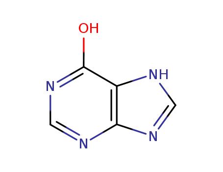 68-94-0,6-Hydroxypurine,Sarcine;9H-Purin-6-ol (VAN);Hypoxanthine enol;3,7-dihydropurin-6-one;3,5-dihydropurin-6-one;Hypoxanthine (VAN) (8CI);3H-Purin-6-ol;9H-Purin-6(1H)-one;1,9-Dihydro-purin-6-one;Sarkine;Hyp;Purin-6(3H)-one;25991-09-7;HX;Sarkin;Purine-6-ol;Purin-6(1H)-one;6H-Purin-6-one, 1,7-dihydro-;6(1H)-purinone;1,7-Dihydro-6H-purin-6-one;6H-Purin-6-one,1,7-dihydro-;39464-15-8;Purin-6-ol;9H-purin-6-ol;6-Hydroxypurine;6-Hydroxypurine (Hypoxanthine);
