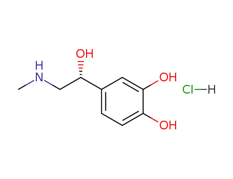 Molecular Structure of 55-31-2 (Epinephrine Hydrochloride)