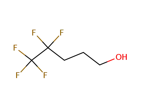 Molecular Structure of 148043-73-6 (4,4,5,5,5-Pentafluoro-1-pentanol)