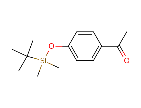 Molecular Structure of 149683-53-4 (Ethanone, 1-[4-[[(1,1-dimethylethyl)dimethylsilyl]oxy]phenyl]-)