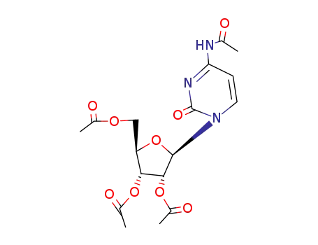 Molecular Structure of 5040-18-6 (N-Acetyl-2'-O,3'-O,5'-O-triacetylcytidine)