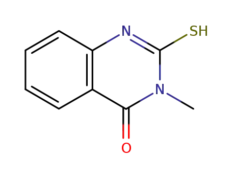Molecular Structure of 1705-09-5 (2-MERCAPTO-3-METHYL-3H-QUINAZOLIN-4-ONE)
