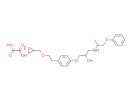 1-[4-(2-Cyclopropylmethoxy-ethyl)-phenoxy]-3-(1-methyl-2-phenoxy-ethylamino)-propan-2-ol; compound with oxalic acid