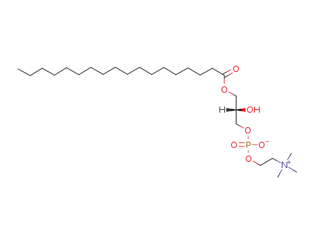 Molecular Structure of 19420-57-6 (L-ALPHA-LYSOPHOSPHATIDYLCHOLINE, STEAROYL)