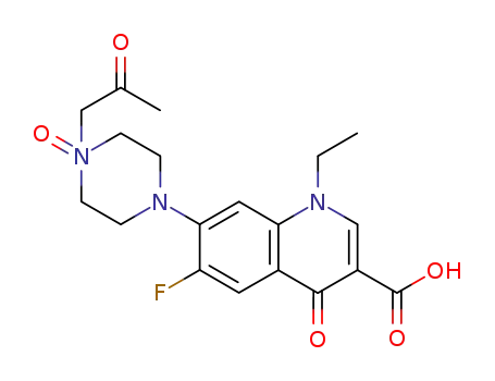 1-Ethyl-6-fluoro-4-oxo-7-[4-(2-oxo-propyl)-4-oxy-piperazin-1-yl]-1,4-dihydro-quinoline-3-carboxylic acid