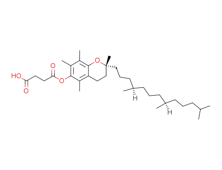 Molecular Structure of 4345-03-3 (Vitamin E succinate)