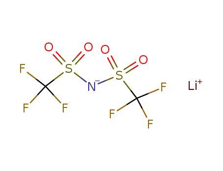 90076-65-6,Lithium bis(trifluoromethanesulphonyl)imide,Methanesulfonamide,1,1,1-trifluoro-N-[(trifluoromethyl)sulfonyl]-, lithium salt (9CI);1,1,1-Trifluoro-N-[(trifluoromethyl)sulfonyl]methanesulfonamide lithium salt;Bis[(trifluoromethyl)sulfonyl]imide lithium salt;Fluorad HQ 115;Fluorinert HQ115;Fluorinert HQ 115J;HQ 115;LiTFSI;Lithiotrifluoromethanesulfonimide;Lithium bis(perfluoromethylsulfonyl)imide;Lithium triflimide;MEK 50R;N,N-Bis[(trifluoromethyl)sulfonyl]amine lithium salt;Sankonol EAc 20R;