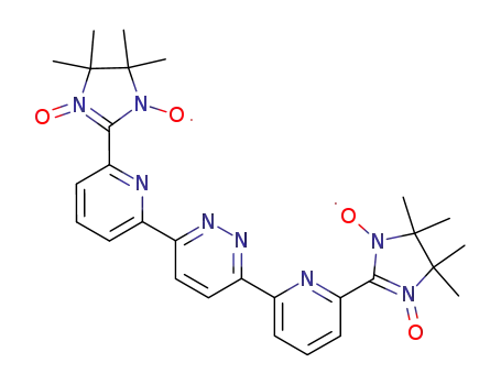 3,6-bis[6-(3'-oxide-1'-oxyl-4',4',5',5'-tetramethylimidazolin-2'-yl)-2-pyridyl]pyridazine
