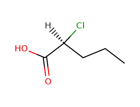 Molecular Structure of 32644-12-5 (S-2-chlorovaleric acid)