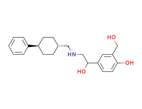 2-Hydroxymethyl-4-{1-hydroxy-2-[(4-phenyl-cyclohexylmethyl)-amino]-ethyl}-phenol