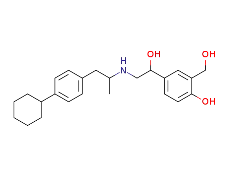 4-{2-[2-(4-Cyclohexyl-phenyl)-1-methyl-ethylamino]-1-hydroxy-ethyl}-2-hydroxymethyl-phenol
