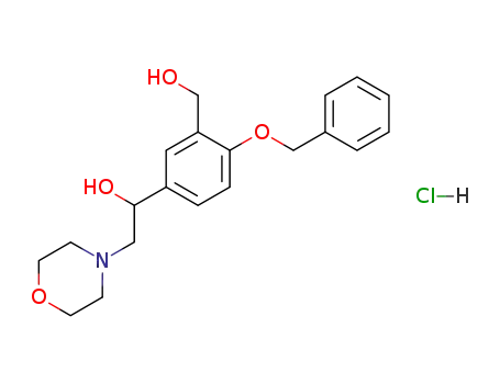 1-(4-Benzyloxy-3-hydroxymethyl-phenyl)-2-morpholin-4-yl-ethanol; hydrochloride