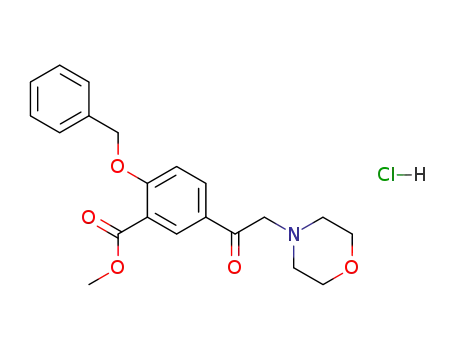 2-Benzyloxy-5-(2-morpholin-4-yl-acetyl)-benzoic acid methyl ester; hydrochloride