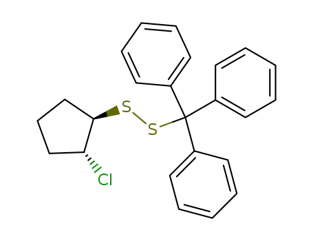 trans-2-chloro-1-(triphenylmethyldithio)cyclopentane